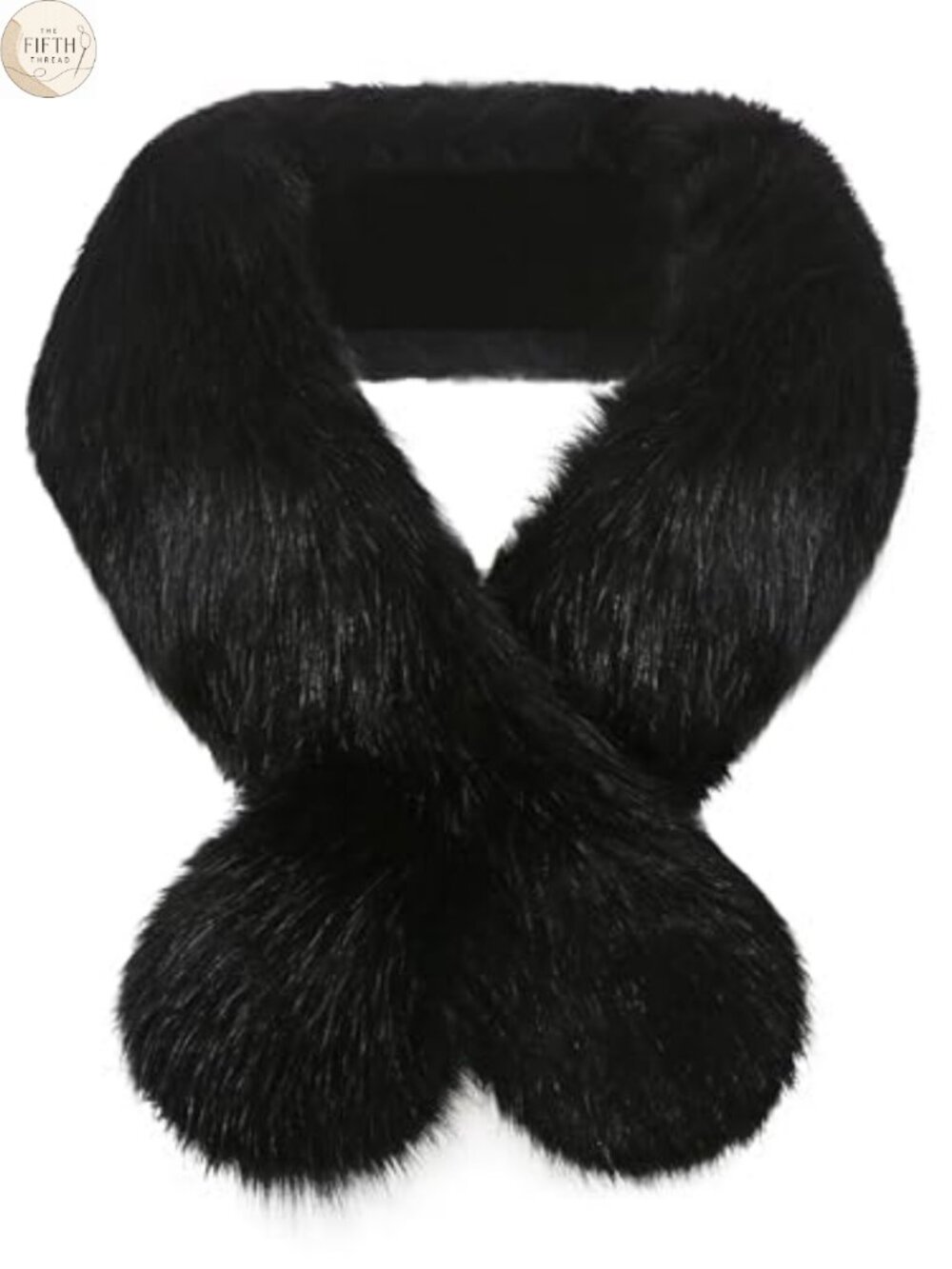 Faux Fur Collar Neck Warmer Scarf Wrap Women's Winter